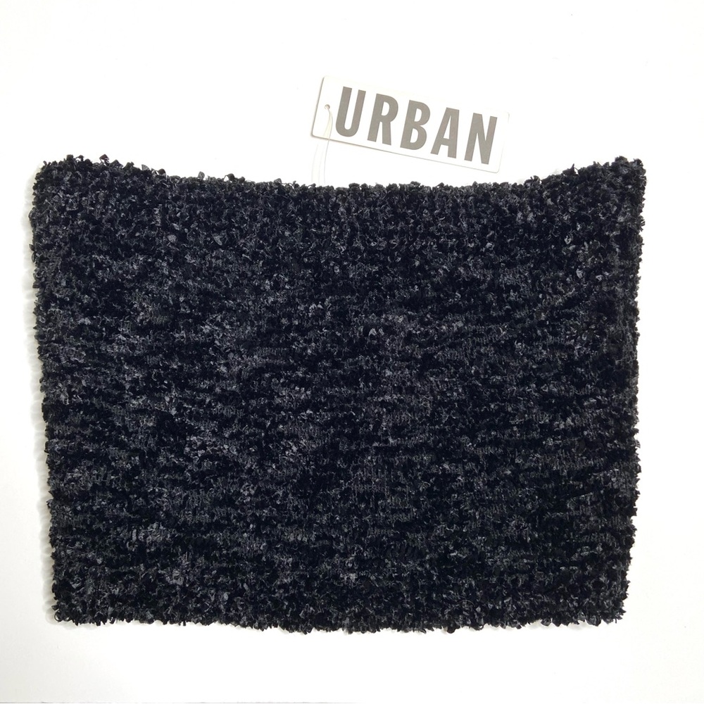 Urban Outfitters Black Ruched Tube Top Size Large